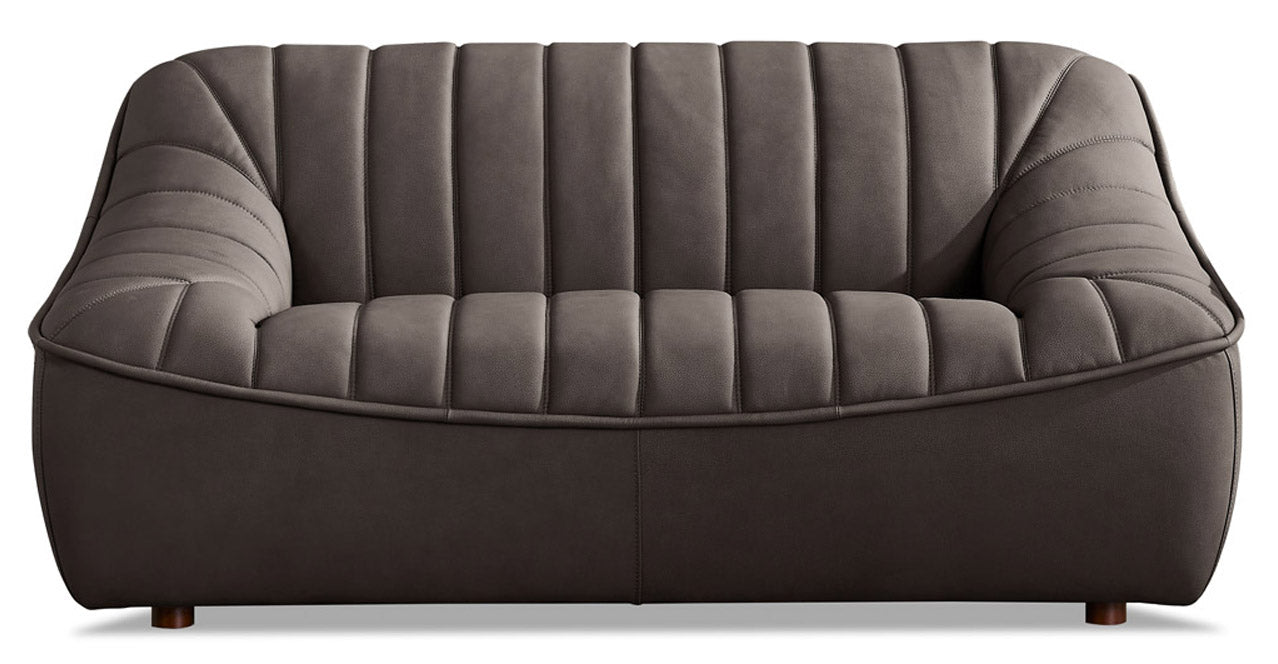 Snug Leather Sofa Collection, Chocolate Brown